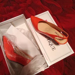 Orange slingback